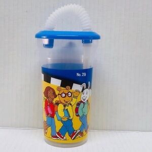 PBS Arthur 15.5 Fl oz Tumbler with Straw and Snap on Lid